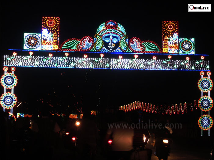 Cuttack Durga Puja 2012 Light Gates Exclusive Photos
