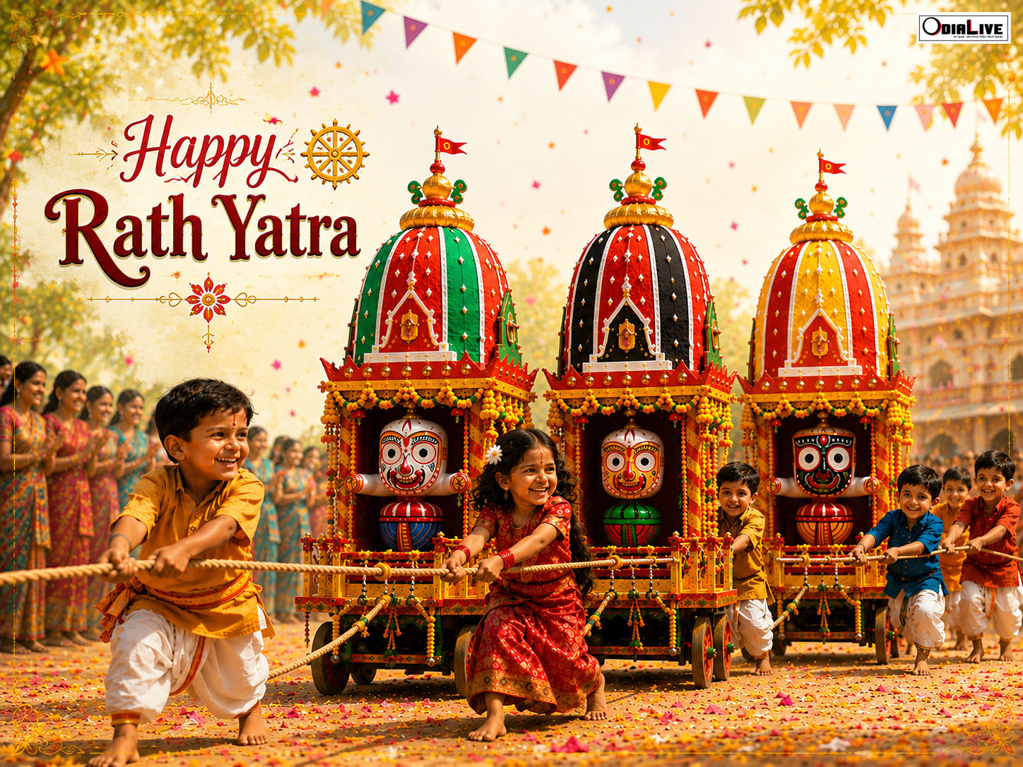 Happy Puri Jagannath Rath Yatra Greetings
